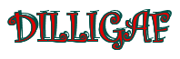 Rendering "DILLIGAF" using Curlz