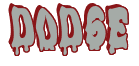 Rendering "DODGE" using Drippy Goo