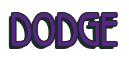 Rendering "DODGE" using Beagle