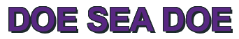 Rendering "DOE SEA DOE" using Arial Bold
