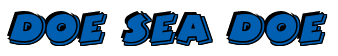 Rendering "DOE SEA DOE" using Comic Strip
