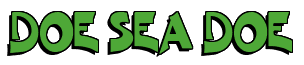 Rendering "DOE SEA DOE" using Crane