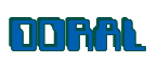 Rendering "DORAL" using Computer Font
