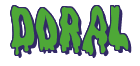Rendering "DORAL" using Drippy Goo