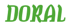 Rendering "DORAL" using Color Bar