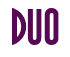 Rendering "DUO" using Asia