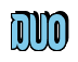 Rendering "DUO" using Callimarker