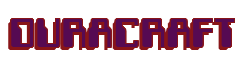 Rendering "DURACRAFT" using Computer Font
