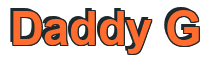 Rendering "Daddy G" using Arial Bold