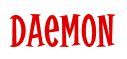 Rendering "Daemon" using Cooper Latin