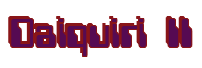 Rendering "Daiquiri II" using Computer Font