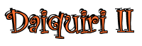 Rendering "Daiquiri II" using Curlz