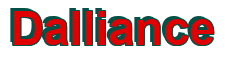 Rendering "Dalliance" using Arial Bold
