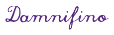 Rendering "Damnifino" using Commercial Script