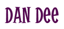 Rendering "Dan Dee" using Cooper Latin