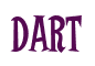 Rendering "Dart" using Cooper Latin