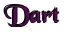 Rendering "Dart" using Black Chancery