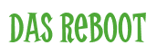 Rendering "Das Reboot" using Cooper Latin