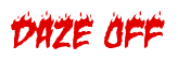 Rendering "Daze OFF" using Charred BBQ