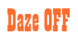 Rendering "Daze OFF" using Bill Board