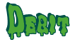 Rendering "Debit" using Drippy Goo