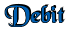 Rendering "Debit" using Black Chancery