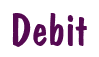 Rendering "Debit" using Dom Casual