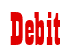 Rendering "Debit" using Bill Board