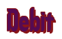 Rendering "Debit" using Callimarker