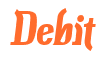 Rendering "Debit" using Color Bar