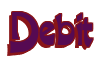 Rendering "Debit" using Crane