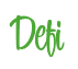 Rendering "Defi" using Bean Sprout