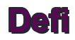 Rendering "Defi" using Arial Bold