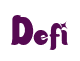 Rendering "Defi" using Candy Store