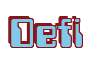 Rendering "Defi" using Computer Font