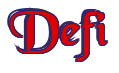 Rendering "Defi" using Black Chancery