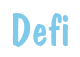 Rendering "Defi" using Dom Casual