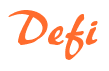 Rendering "Defi" using Brush