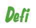Rendering "Defi" using Big Nib