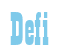 Rendering "Defi" using Bill Board