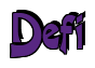 Rendering "Defi" using Crane