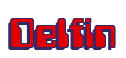 Rendering "Delfin" using Computer Font