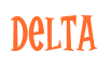 Rendering "Delta" using Cooper Latin