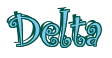 Rendering "Delta" using Curlz