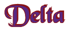 Rendering "Delta" using Black Chancery