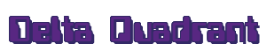 Rendering "Delta Quadrant" using Computer Font