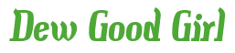 Rendering "Dew Good Girl" using Color Bar