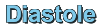 Rendering "Diastole" using Arial Bold