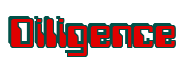Rendering "Diligence" using Computer Font