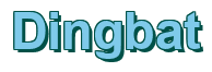 Rendering "Dingbat" using Arial Bold